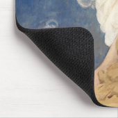 翼エンジェル姿雲の上で夢を眠っている マウスパッド (コーナー)