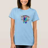 翼グランジ状甲状腺がんを克服した人 Tシャツ (正面)