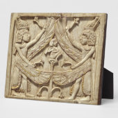 翼ゲニイ、アッシリア時代、紀元前750年(アイボリー) フォトプラーク (側面)