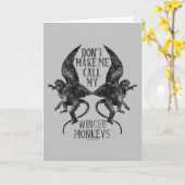 翼ザルを呼ばせるな™ カード (黄色い花)