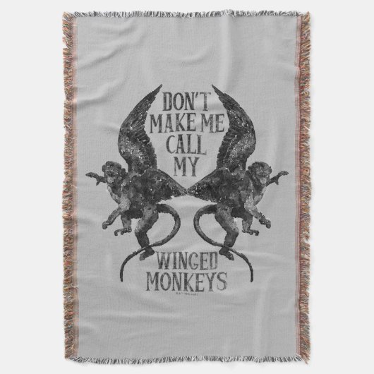 翼ザルを呼ばせるな™ スローブランケット (正面縦)