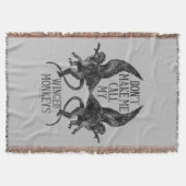 翼ザルを呼ばせるな™ スローブランケット (正面)