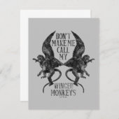 翼ザルを呼ばせるな™ ノートカード (正面/裏面)