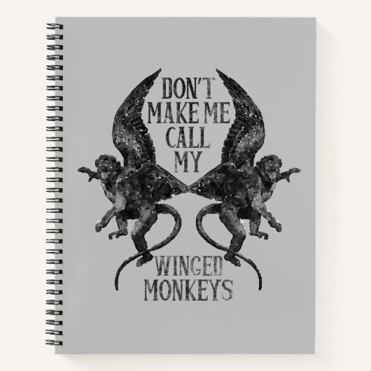 翼ザルを呼ばせるな™ ノートブック (正面)