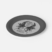 翼ザルを呼ばせるな™ ペーパープレート (アングル)