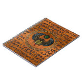 翼スカラブ/W宝石&エジプトの象形文字 ノートブック (左側)