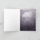 翼スカルエレガントヴィンテージゴシック母の日 カード (内部)