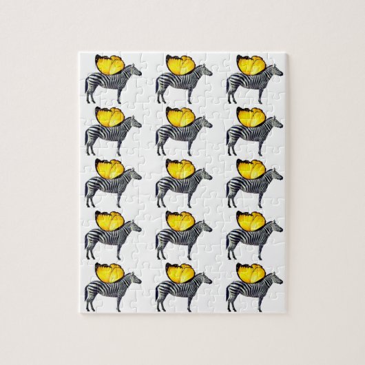翼ゼブラジグソーパズル8" x 10" (110個) ジグソーパズル (縦)