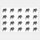 翼ゼブラ1ラッピング紙フラットシートセット3 ラッピングペーパーシート (正面)