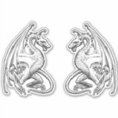 翼ドラゴンビニールステッカー シール (正面)