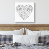 翼ハートドードル6 キャンバスプリント (インサイチュ (寝室))