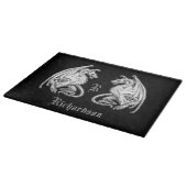 翼パーソナライズされた竜 カッティングボード (角)