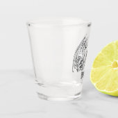 翼パーソナライズされた竜 ショットグラス (左)