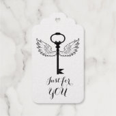 翼パーソナライズされた鍵 ギフトタグ (裏面)