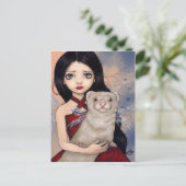 「翼フェレット」ポストカード ポストカード (スタンド正面)