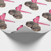 翼ベビー象ラッピング紙 ラッピングペーパー (角)