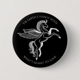 翼ペガサス感動的：ギリシャ神話 缶バッジ