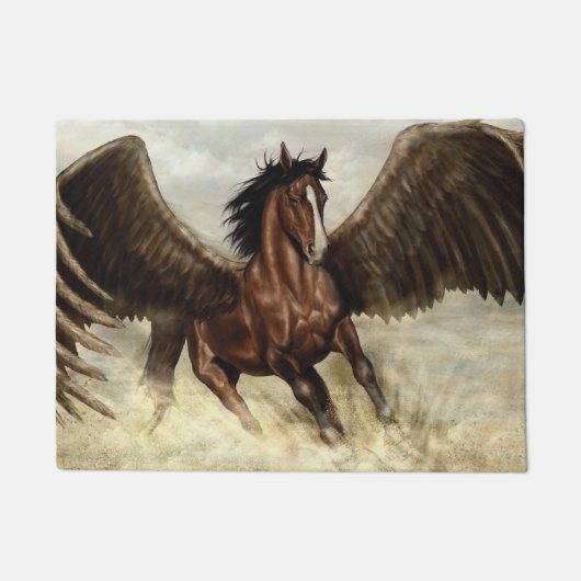 翼ペガサス ドアマット (正面)