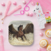 翼ペガサス ペーパープレート (パーティー)