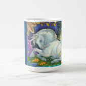 翼ユニコーン飛んでいる馬ファンタジーマグ コーヒーマグカップ (中央)