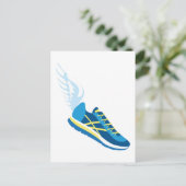 翼ランニング付き靴 ポストカード (スタンド正面)