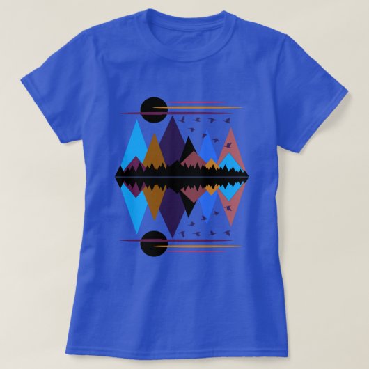 翼上のガチョウ Tシャツ (デザイン正面)