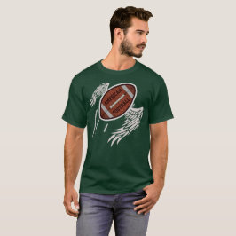 翼付きアメリカンフットボールTシャツ Tシャツ