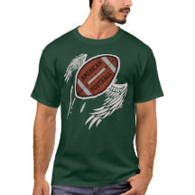 翼付きアメリカンフットボールTシャツ