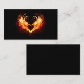 翼付きエンジェルファイアハート コーリングカード (正面/裏面)