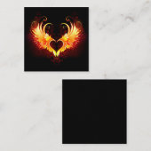 翼付きエンジェルファイアハート コーリングカード (正面/裏面)