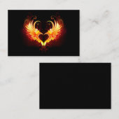 翼付きエンジェルファイアハート 名刺 (正面/裏面)
