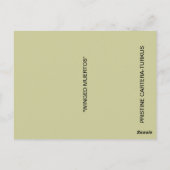 翼付きマエルトス葉書 ポストカード (裏面)