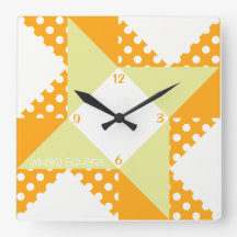 翼付き正方形 – オレンジ