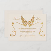 翼付き金枠サンキューカード サンキューカード (正面/裏面)