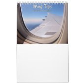 翼先端: 飛行機からの眺め カレンダー (カバー)