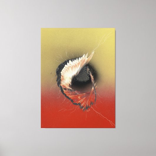 翼来と祈りの言葉に乗って キャンバスプリント (正面)