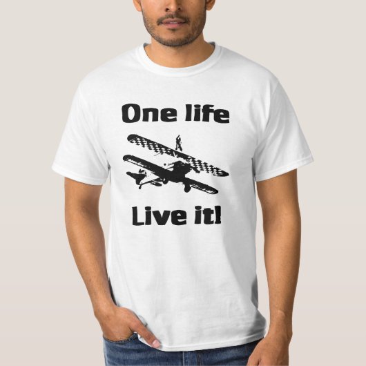 翼歩くエアロバティクスTシャツ Tシャツ (正面)