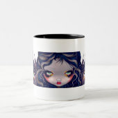 "翼目"のマグ備えています ツートーンマグカップ (中央)