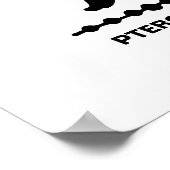 翼竜のシルエット ポスター (角)