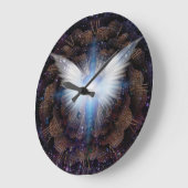 翼輝くとアウラ ラージ壁時計 (傾斜)