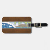 翼部のMoanaのダイヤモンドの頭部のハワイの波の印 ラゲッジタグ (正面横)