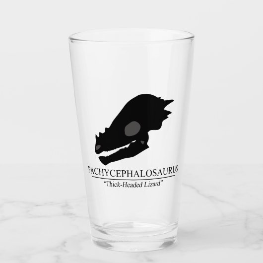 翼頭索性スカル タンブラーグラス (正面)