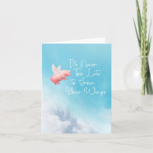 翼飛んでいるのカードを養殖 カード (正面)