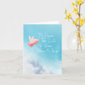 翼飛んでいるのカードを養殖 カード (黄色い花)