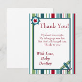 翼飛行機4x5フラットサンキューカード サンキューカード (正面/裏面)