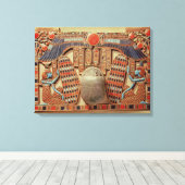 翼飾付き胸部 キャンバスプリント (インサイチュ (ウッドフロア))