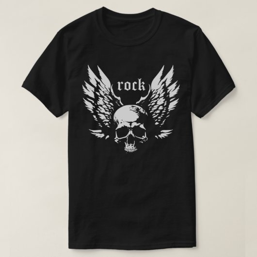 翼1を持つ岩 Tシャツ (デザイン正面)