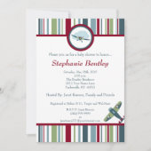 翼5x7飛行機招待状 招待状 (正面)