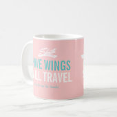 翼- Shastaのヴィンテージのキャンピングカートレーラー--を持って下さい コーヒーマグカップ (正面左)