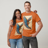 翼t付きワシ tシャツ (ユニセックス)